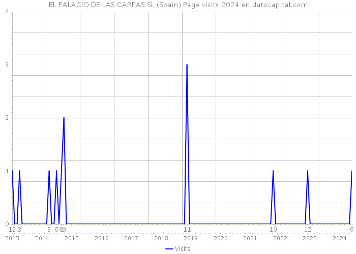 EL PALACIO DE LAS CARPAS SL (Spain) Page visits 2024 