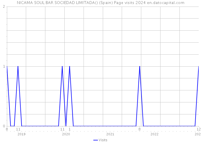 NICAMA SOUL BAR SOCIEDAD LIMITADA() (Spain) Page visits 2024 