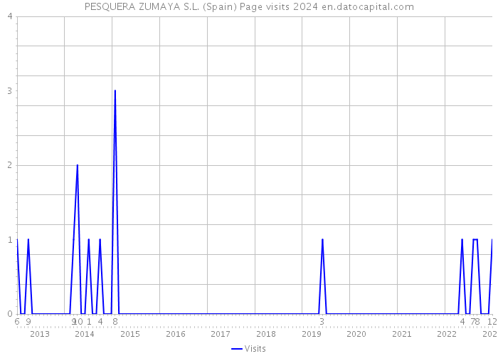 PESQUERA ZUMAYA S.L. (Spain) Page visits 2024 