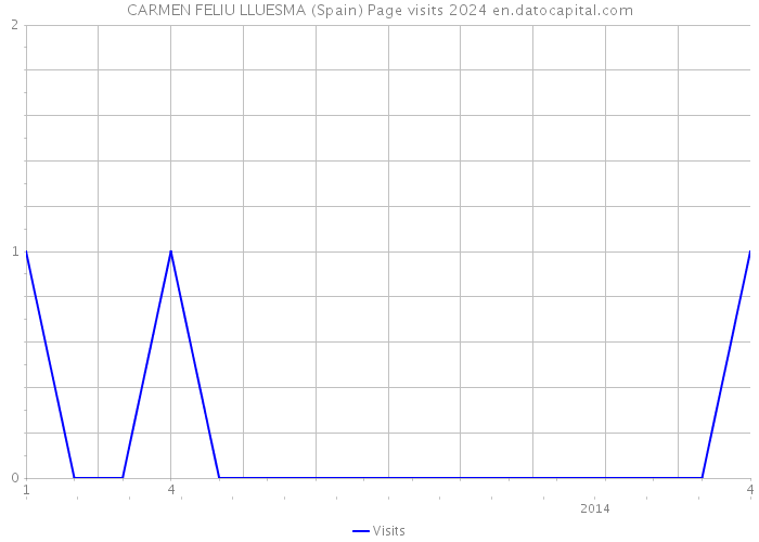 CARMEN FELIU LLUESMA (Spain) Page visits 2024 