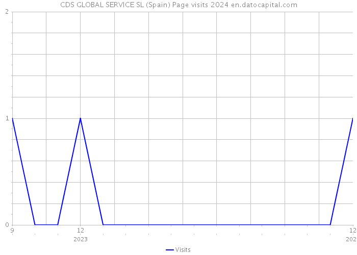 CDS GLOBAL SERVICE SL (Spain) Page visits 2024 