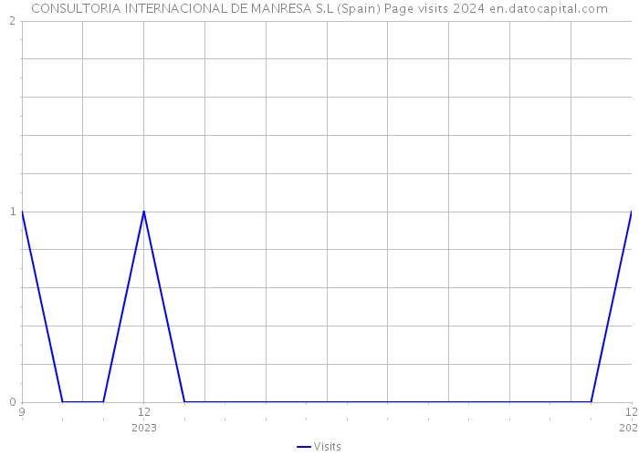 CONSULTORIA INTERNACIONAL DE MANRESA S.L (Spain) Page visits 2024 