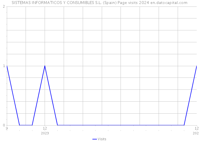 SISTEMAS INFORMATICOS Y CONSUMIBLES S.L. (Spain) Page visits 2024 