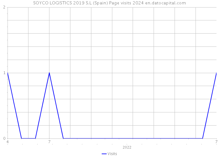 SOYCO LOGISTICS 2019 S.L (Spain) Page visits 2024 