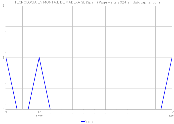 TECNOLOGIA EN MONTAJE DE MADERA SL (Spain) Page visits 2024 