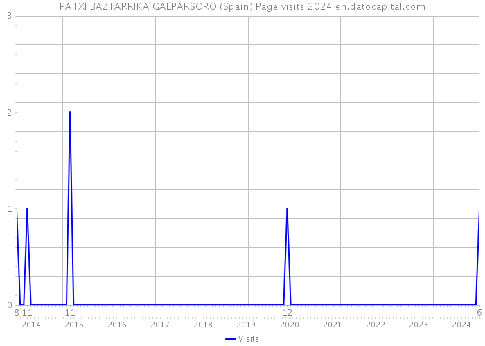 PATXI BAZTARRIKA GALPARSORO (Spain) Page visits 2024 