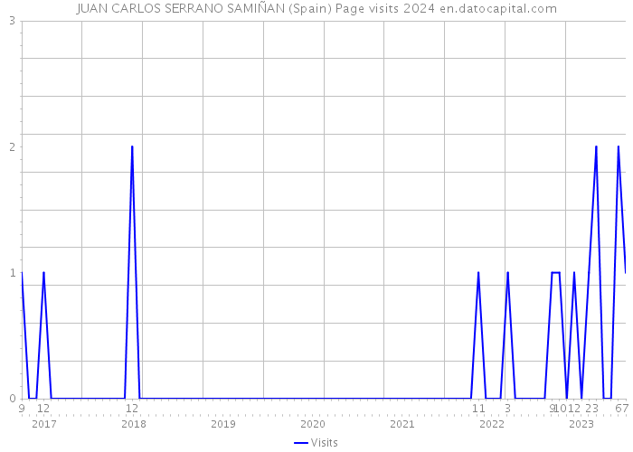 JUAN CARLOS SERRANO SAMIÑAN (Spain) Page visits 2024 
