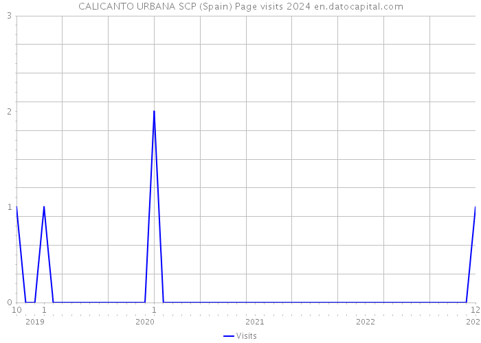 CALICANTO URBANA SCP (Spain) Page visits 2024 