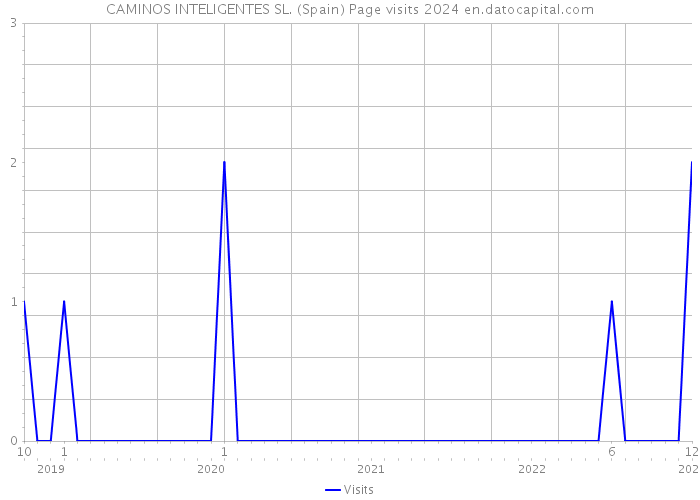 CAMINOS INTELIGENTES SL. (Spain) Page visits 2024 