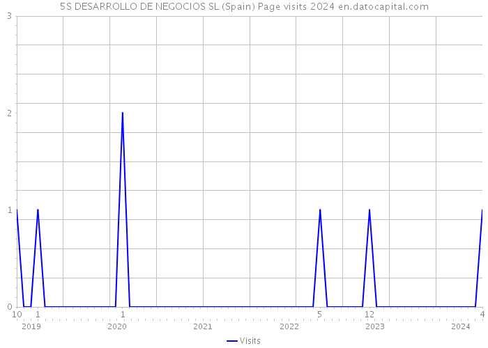 5S DESARROLLO DE NEGOCIOS SL (Spain) Page visits 2024 