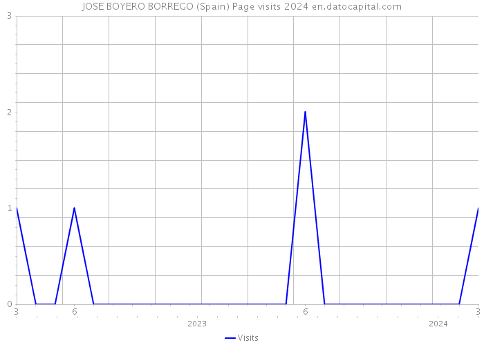 JOSE BOYERO BORREGO (Spain) Page visits 2024 