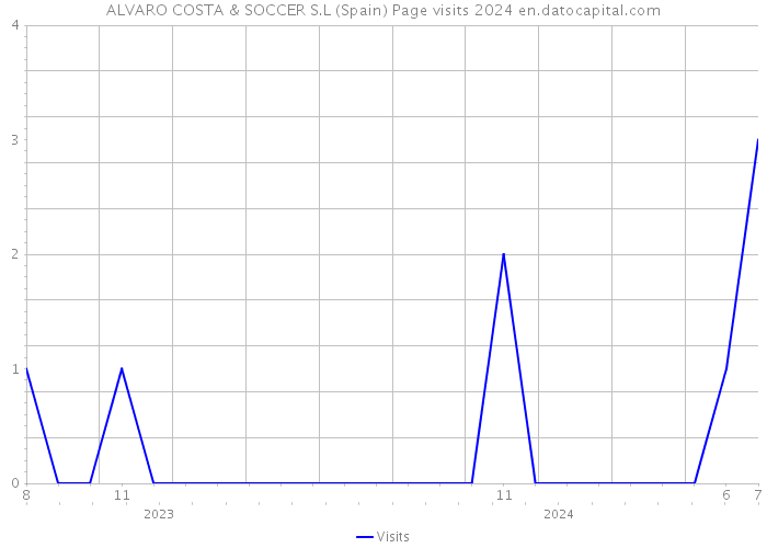 ALVARO COSTA & SOCCER S.L (Spain) Page visits 2024 