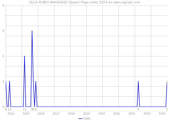 OLGA RUBIO MANZANO (Spain) Page visits 2024 