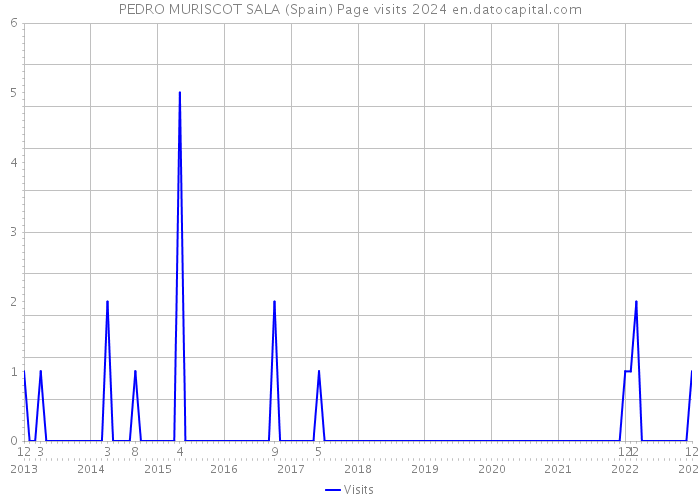PEDRO MURISCOT SALA (Spain) Page visits 2024 