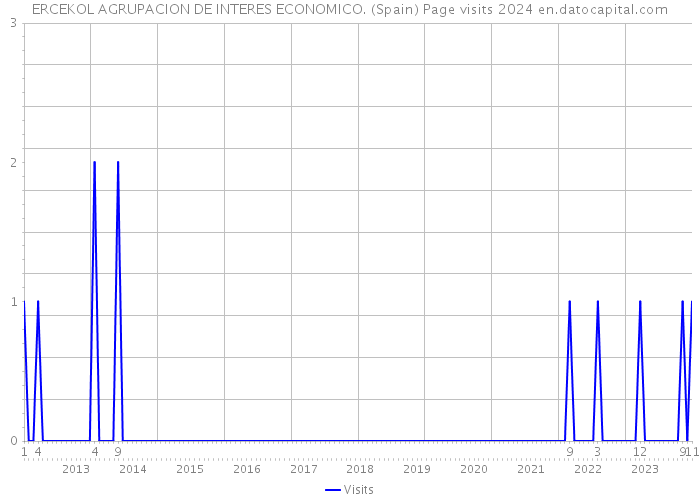 ERCEKOL AGRUPACION DE INTERES ECONOMICO. (Spain) Page visits 2024 