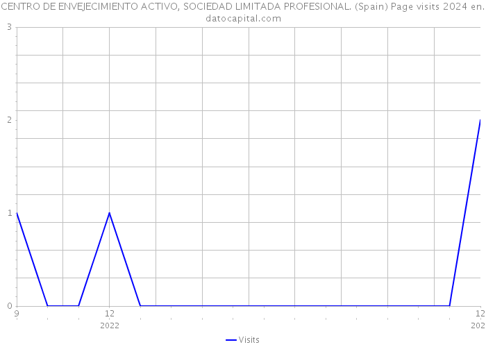 CENTRO DE ENVEJECIMIENTO ACTIVO, SOCIEDAD LIMITADA PROFESIONAL. (Spain) Page visits 2024 