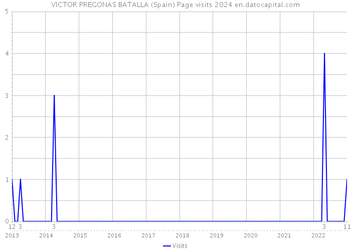 VICTOR PREGONAS BATALLA (Spain) Page visits 2024 