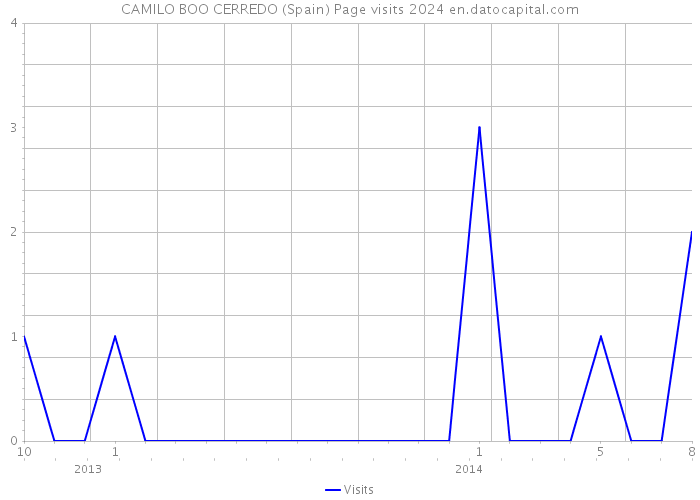 CAMILO BOO CERREDO (Spain) Page visits 2024 