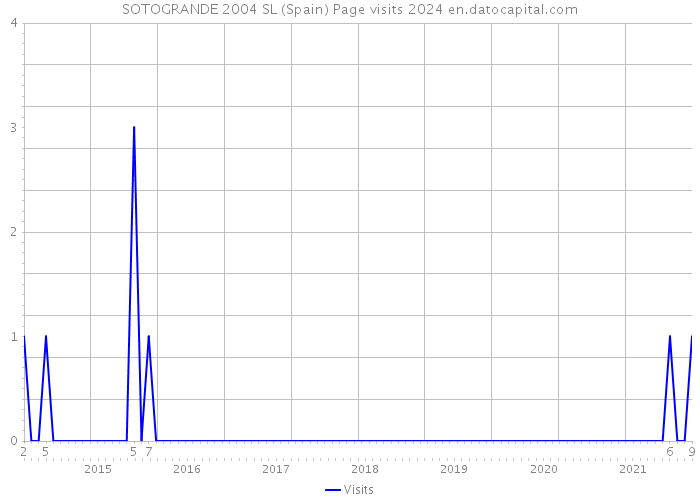 SOTOGRANDE 2004 SL (Spain) Page visits 2024 