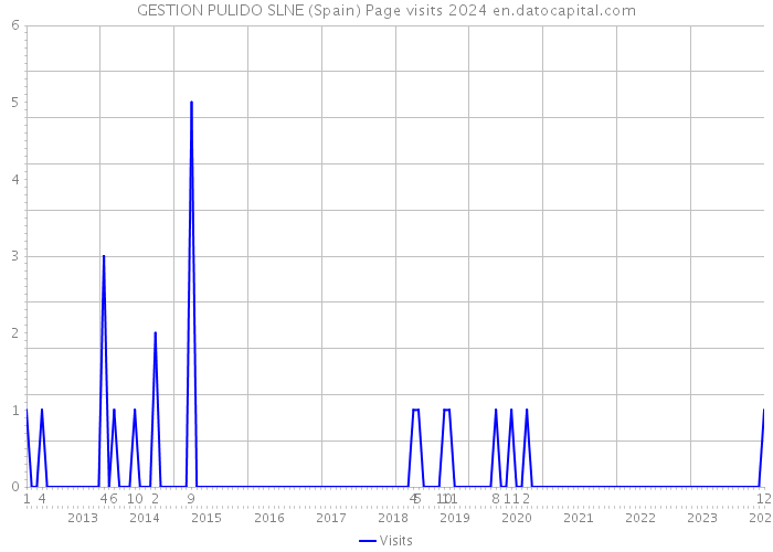 GESTION PULIDO SLNE (Spain) Page visits 2024 