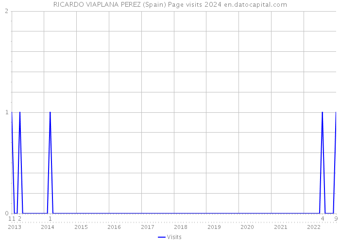 RICARDO VIAPLANA PEREZ (Spain) Page visits 2024 