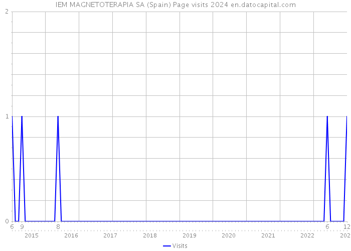 IEM MAGNETOTERAPIA SA (Spain) Page visits 2024 