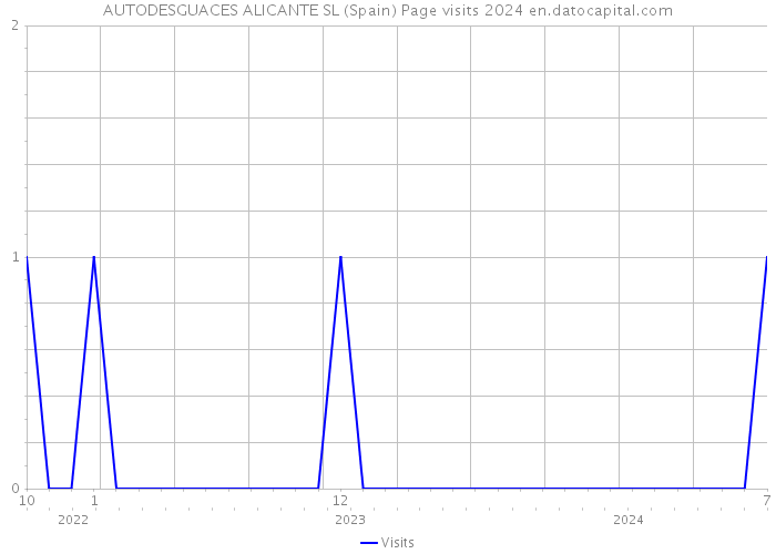 AUTODESGUACES ALICANTE SL (Spain) Page visits 2024 