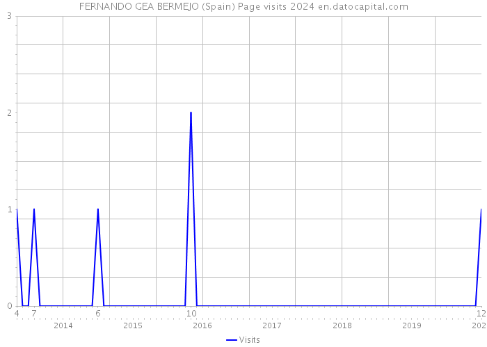 FERNANDO GEA BERMEJO (Spain) Page visits 2024 