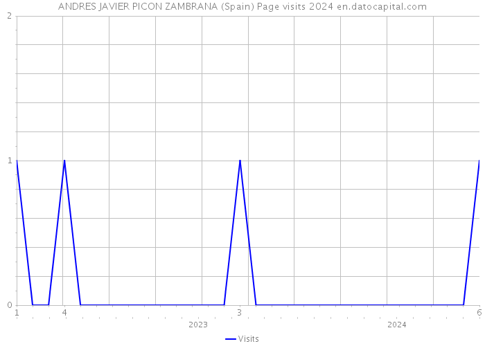 ANDRES JAVIER PICON ZAMBRANA (Spain) Page visits 2024 