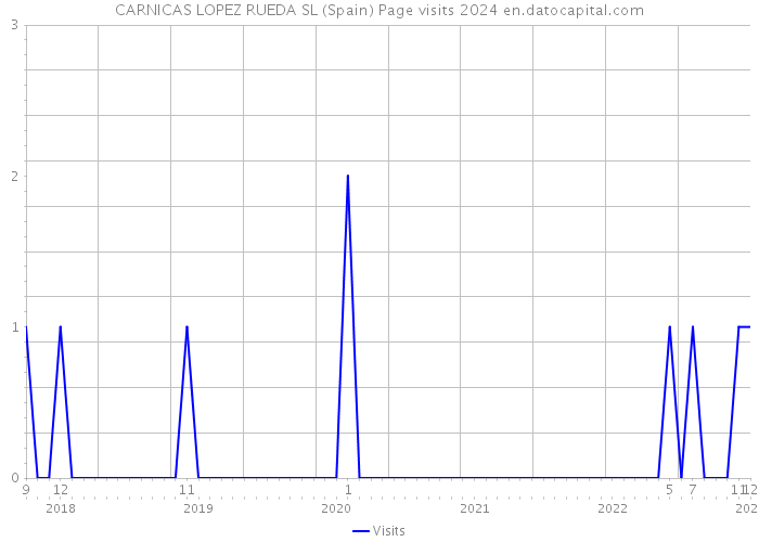 CARNICAS LOPEZ RUEDA SL (Spain) Page visits 2024 