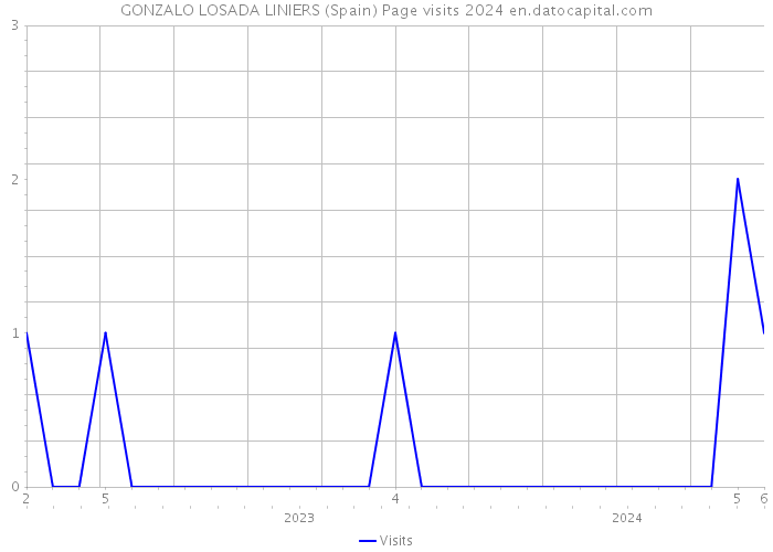 GONZALO LOSADA LINIERS (Spain) Page visits 2024 