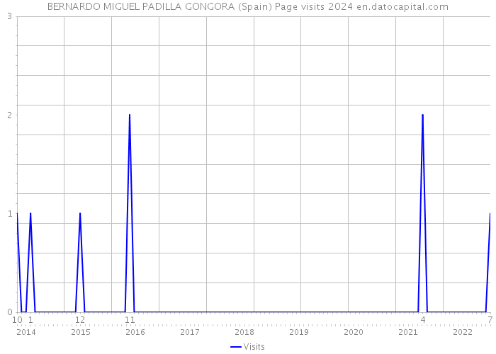BERNARDO MIGUEL PADILLA GONGORA (Spain) Page visits 2024 