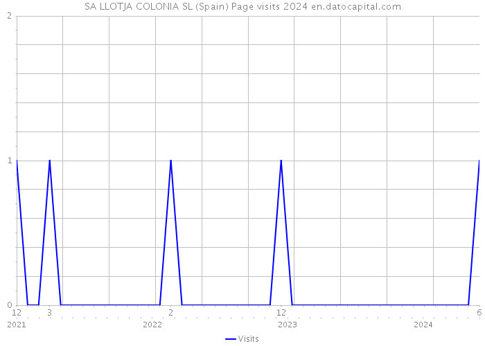 SA LLOTJA COLONIA SL (Spain) Page visits 2024 