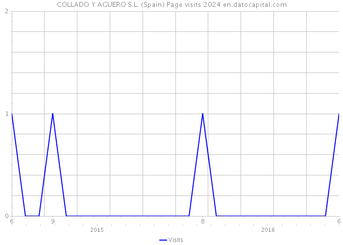 COLLADO Y AGUERO S.L. (Spain) Page visits 2024 