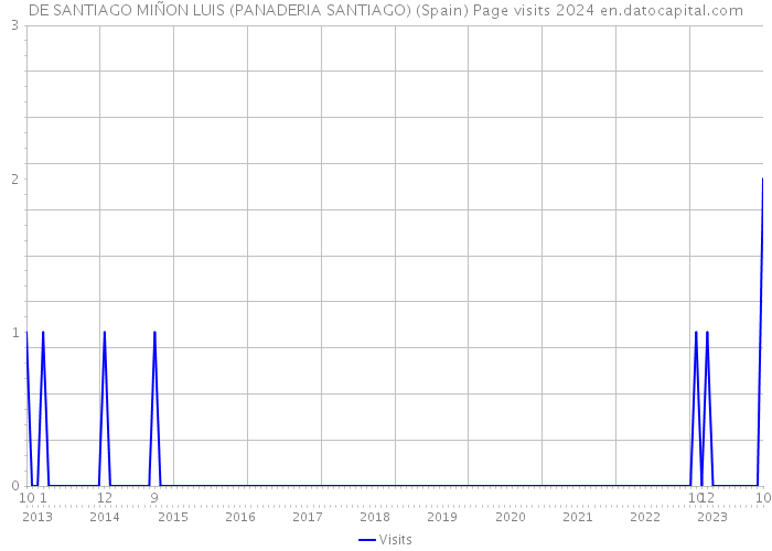 DE SANTIAGO MIÑON LUIS (PANADERIA SANTIAGO) (Spain) Page visits 2024 