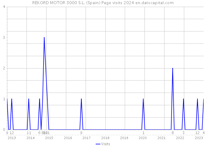 REKORD MOTOR 3000 S.L. (Spain) Page visits 2024 