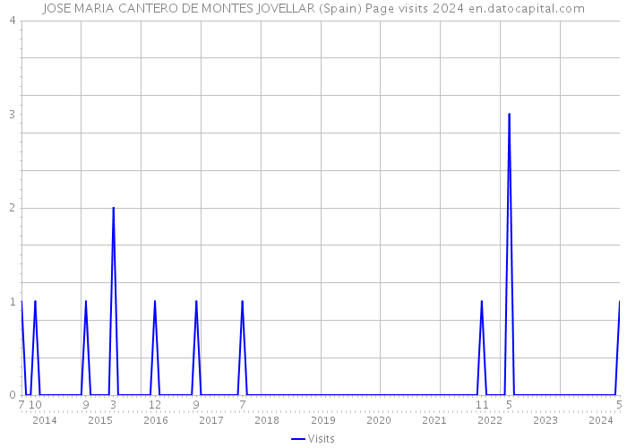 JOSE MARIA CANTERO DE MONTES JOVELLAR (Spain) Page visits 2024 