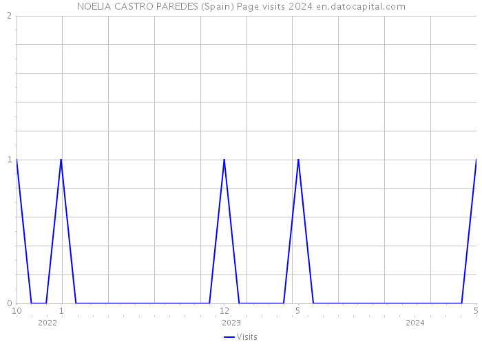NOELIA CASTRO PAREDES (Spain) Page visits 2024 