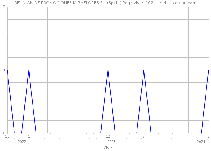 REUNION DE PROMOCIONES MIRAFLORES SL. (Spain) Page visits 2024 