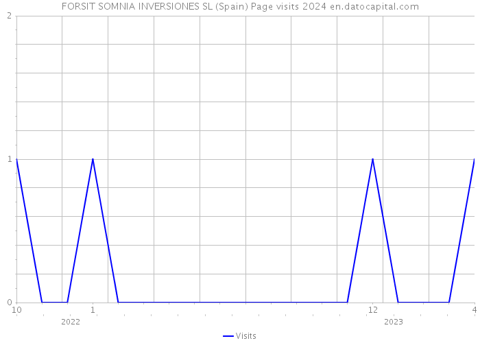 FORSIT SOMNIA INVERSIONES SL (Spain) Page visits 2024 
