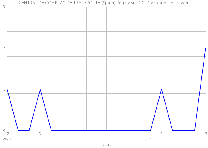 CENTRAL DE COMPRAS DE TRANSPORTE (Spain) Page visits 2024 