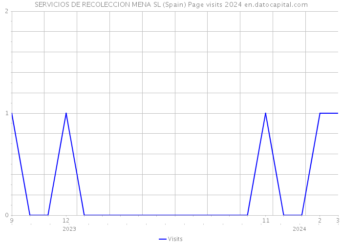 SERVICIOS DE RECOLECCION MENA SL (Spain) Page visits 2024 