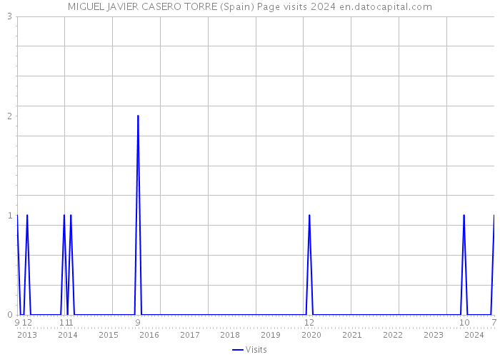 MIGUEL JAVIER CASERO TORRE (Spain) Page visits 2024 