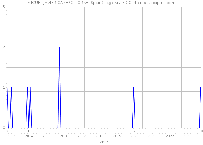 MIGUEL JAVIER CASERO TORRE (Spain) Page visits 2024 