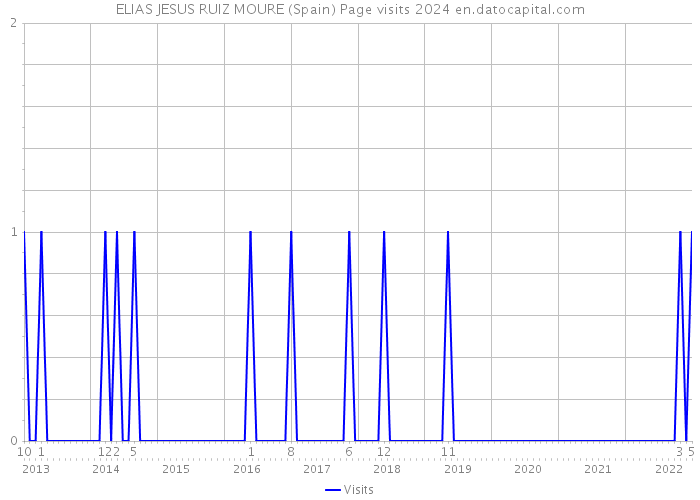 ELIAS JESUS RUIZ MOURE (Spain) Page visits 2024 