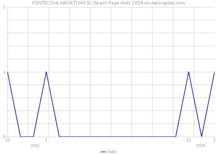 FONTECOVA INICIATIVAS SL (Spain) Page visits 2024 