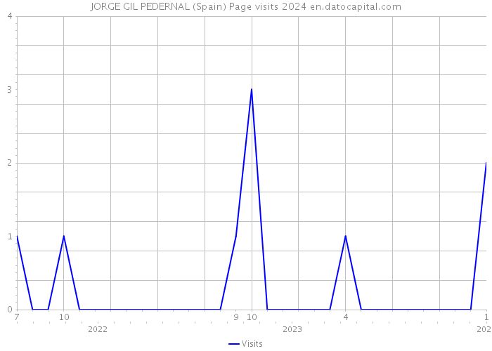 JORGE GIL PEDERNAL (Spain) Page visits 2024 