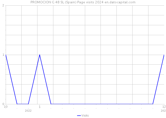 PROMOCION G 48 SL (Spain) Page visits 2024 