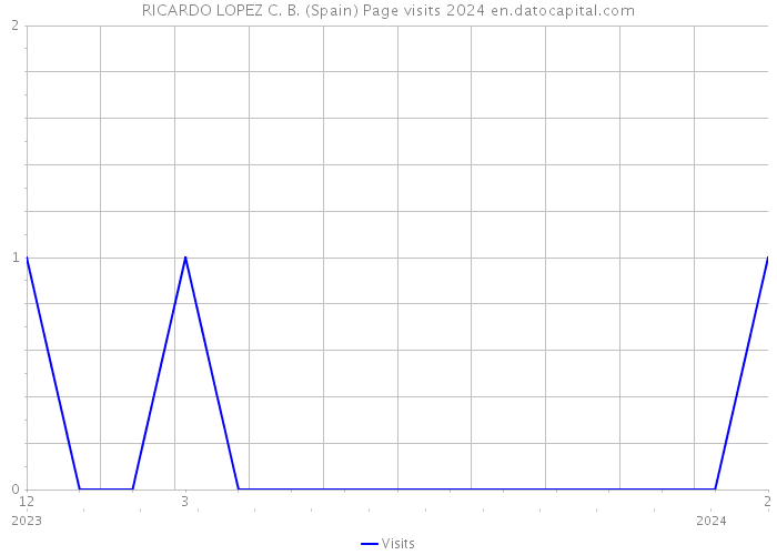 RICARDO LOPEZ C. B. (Spain) Page visits 2024 