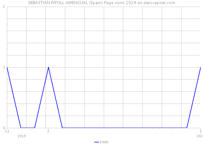 SEBASTIAN RIPOLL AMENGUAL (Spain) Page visits 2024 